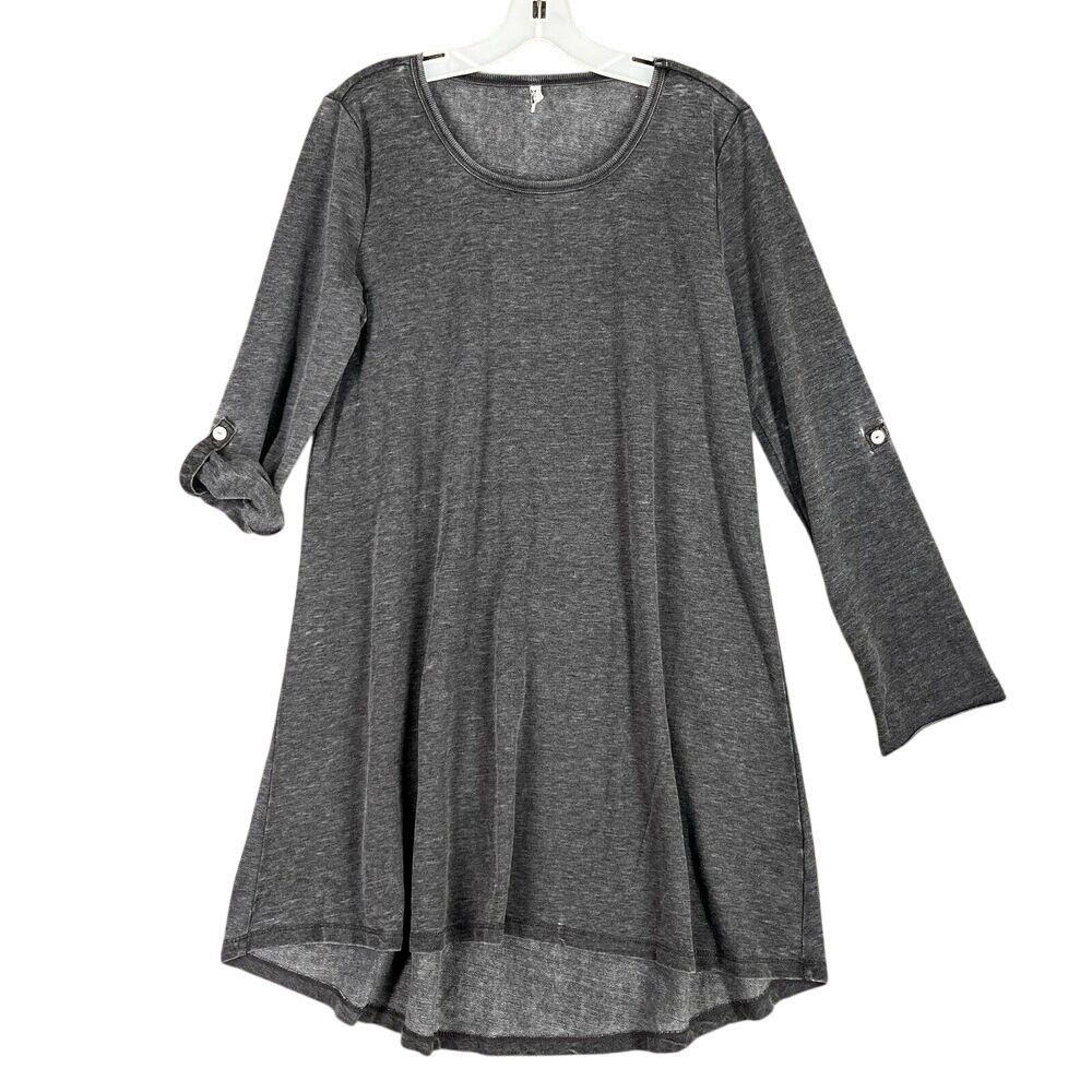 Z‎ Supply Slub Knit Tunic Top Women L Modern Clean Fit Casual Layering Minimal